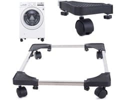 IBBO® - Verstelbare Wasmachine Verhoger - Wasmachine Verhoger - Verhoging Witgoed – Meubelroller – Meubelverplaatser - Wasmachine Ombouw - Verstelbare Multitool – Trolley - 8 Poten/ 4 Wielen