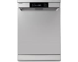 Sharp QWNA1BF47ESEU - Vrijstaande vaatwasser - Zilver - 13 couverts - 47 dB