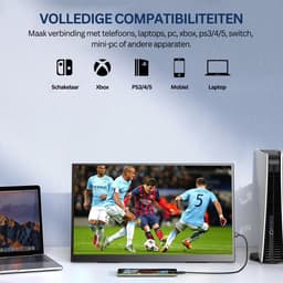 Uperfect Portable Monitor – Draagbare Monitor 18,5 Inch - 1920 x 1080p - Perfect voor Gaming — thumbnail 4