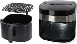 Nedis SmartLife Airfryer XXL - Wi-Fi - 7,2 l - 8 Programma's - Digitale Heteluchtfriteuse - Met App - Zwart — thumbnail 3