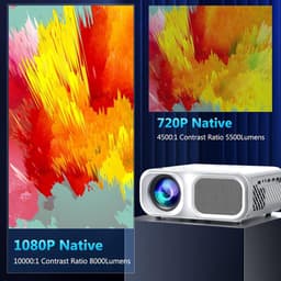 Projector - Beamer - Mini Beamer - 5G - bluetooth - Full HD — thumbnail 5