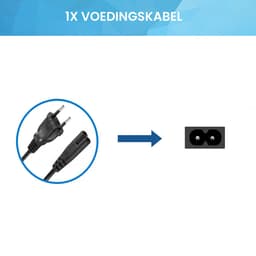 YONO Voedingskabel geschikt voor JBL Partybox 100/110/200/300/310/710/1000 - Netsnoer 1.80 M - Zwart — thumbnail 3