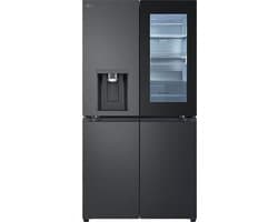 LG GMG960EVEE - French Door Koelkast - 4-deurs - Craft Ice™ (5 cm ijsballen) - Metal Fresh RVS-achterwand - Black Steel - Snelle & Hygiënische Koeling
