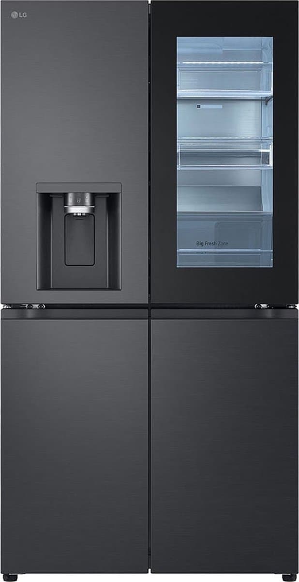LG GMG960EVEE vrijstaande koel-vriescombinatie - French Door-ontwerp - InstaView Door-in-Door - Lineaire koeling - Slimme diagnose — afbeelding 1