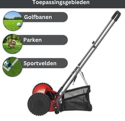 STAHLMANN RoyalCut Handmaaier Kooimaaier - Grasmaaier met 40 of 30 cm Maaibreedte, 27 liter Grasopvangbak, 4-traps Maaihoogteverstelling - Handmatige Grasmaaier Kooimesmaaier - Stil en Milieuvriendelijk — thumbnail 3