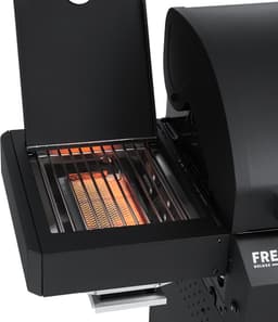 BURNHARD® 2 Branders gasbarbecue FRED Jr. Black Series 3, incl. 900°C keramische infraroodbrander, gietijzeren grillrooster + inklapbare zijtafels — thumbnail 5