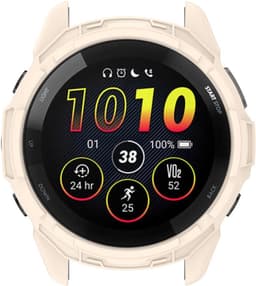 TPU Hoesje Geschikt voor de Garmin Forerunner 265 - Sterk Materiaal - Beige — thumbnail 6