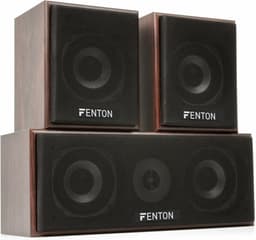 Surround set home cinema - Fenton 5.0 set met versterker en 5 speakers - Bluetooth / mp3 - Walnoot — thumbnail 4