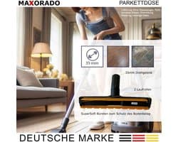 Maxorado Professionele zuigmond voor harde vloeren – parket opzetstuk voor uw stofzuiger - borstel - Universeel voor 35 mm geschikt voor Siemens 462503, 461657, VS4, VS5, BSA, Bosch, Nilco, Dirt, en meer