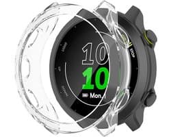 Strap-it Schokabsorberend TPU bescherm hoesje - soft case geschikt voor Garmin Forerunner 55 (transparant)