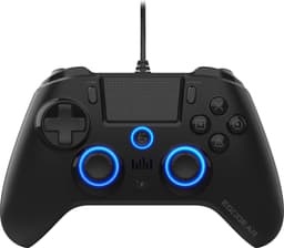 EgoGear - Bedrade controller met paddels SC10 zwart voor PS4/PS3/PC, aanpasbare RGB, trilmotoren, 3,5 mm aansluiting, 800 mAh — thumbnail 1
