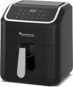 Turbotronic Airfryer XL AirChef - 5L - 1600W - Heteluchtfriteuse - Dual Heating - 50ºC tot 200ºC - 10 Kookprogramma's - Zwart — thumbnail 1