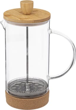 Secret de Gourmet French press cafetiere - glas/bamboe - 1 liter — thumbnail 1