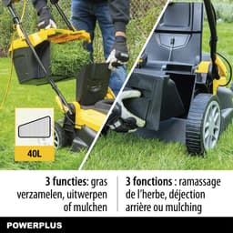 Powerplus Elektrische Grasmaaier POWXG6281 - 2000 W, 420 mm Ø grasmaaier met grasopvangbak, mulching en achteruitworp — thumbnail 2