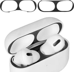 kwmobile anti-stof sticker geschikt voor Apple Airpods Pro 2 - Stofbeschermer in zwart — thumbnail 5