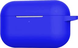 Case - Geschikt voor Apple AirPods Pro 2 - Siliconen Hoes met Clip - Silicone Hoesje Cover - Blauw — thumbnail 5
