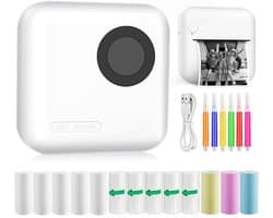 "Zylo® Fotoprinter voor Smartphone - Fotoprinter - Polaroid Printer Smartphone - Wit - 5x9x9cm "