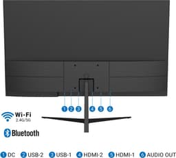 TuTu Full HD Smart Monitor/TV | Google Assistant | 25 inch/63,5 cm | 2x HDMI, 2x USB | Afstandsbediening & HDMI kabel | TU245J03 — thumbnail 2