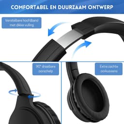 StayPowered TV Hoofdtelefoon - Geniet van Duidelijk Geluid zonder Anderen te Storen - Extra Lang 6 m Kabel - Comfortabele Over-Ear Pasvorm - Geïsoleerd Geluid - Eenvoudige Volumecontrole - Bedraad - Zwart - Levering Sneller dan Aangegeven! — thumbnail 4