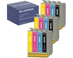 Pack 12 Inktcartridge geschikt voor Epson 604XL Compatibel Epson WorkForce WF-2910 WF2930 WF-2935 WF-2950 Expression Home XP-2200 XP-2205 XP-3200 XP-3205 XP-4200 XP-4205 - Pack 3 Zwart 3 Cyaan 3 Magenta 3 Geel