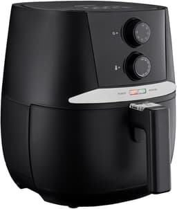 MEDION E20 L Airfryer (heteluchtfriteuse, 3,2 liter frituurmand, ca. 1400 watt, eenvoudige bediening, olievrij frituren, 30 min timer, oververhittingsbescherming, MD10711) zwart — thumbnail 4