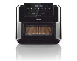 Haeger AF-D10.010A friteuse Dubbel 10 l Vrijstaand 2600 W Heteluchtfriteuse Zwart
