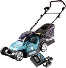 Makita DLM 432 RF2 accu grasmaaier 36 V ( 2x 18 V ) 43 cm borstelloos + 2x accu 3.0 Ah + lader — thumbnail 2