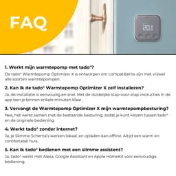 tado° Warmtepomp Optimizer X - Bedrade variant - werkt met Google Home, Alexa & Apple Homekit - Zwart/Wit — thumbnail 4