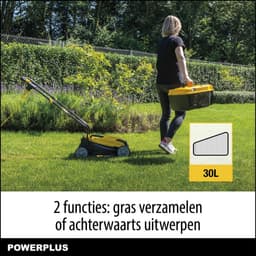 Powerplus elektrische grasmaaier POWEG62203 - 1000 W, 320 mm Ø grasmachine, tuintoestel, met grasopvangsysteem en achteruitworp — thumbnail 4
