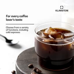 Klarstein Pausa Espressomachine, Pistonmachine met 1350 Watt, Espressomachine 7–9 Bar Druk, Piston Koffiemachine met Waterreservoir: 1,4 Liter RVS, Zilver — thumbnail 2