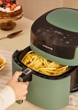 CREATE AIR PRO LARGE Enkel 6,2 l Vrijstaand 1800 W Heteluchtfriteuse Salie — thumbnail 3