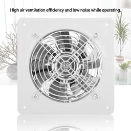 Axial Exhaust Blower Flow Fan for Warehouse Restaurant Garage - White . — thumbnail 4