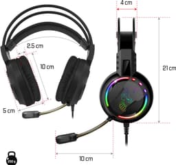 Spirit of Gamer XPERT-H600 Gaming Headset - Gaming Koptelefoon - 7.1 Virtual Surround - RGB Verlichting - 50mm Drivers - Multiplatform PC/PS5/PS4/Xbox/Switch Compatibel — thumbnail 5