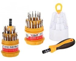 31 stuks precisie schroevendraaier set, gereedschap kit met Torx T3 T4 T5, T6 T8 T10 T15 T20 Inbusschroevendraaiers 1,3 mm, 1,5 mm, 2 mm, 2,5 mm, 3 mm, 4 mm SPECIAL-schroevendraaiersvoor PS4, Xbox, Switch, Mac, laptop, bril, horloge