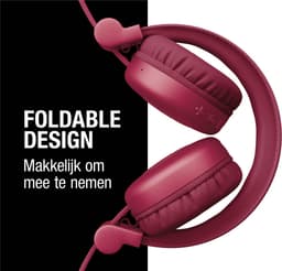 Fresh ‘n Rebel Code Core – Draadloze on-ear koptelefoon – Bluetooth - 30 uur Speeltijd - Rood - Berry Red — thumbnail 5