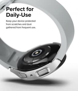 Ringke Slim Hoesje (2-Pack) Geschikt voor Samsung Galaxy Watch 6 40MM - Bumper Case - Lichtgewicht - Transparant Zilver — thumbnail 7