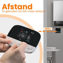 Nince Thermostaat CV ketel - Slimme Thermostaat Voor CV - Digitaal - Handmatig Programmeerbaar - Incl RF module — thumbnail 4