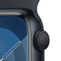 Apple Watch Series 9 - GPS + Cellular - 41mm - Midnight Aluminium Case with Midnight Sport Band S/M — thumbnail 2