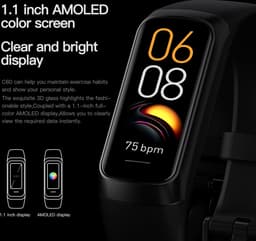 DrPhone ActiFit - 1.1'' AMOLED Scherm - Extra Lichte Activiteiten Tracker - Horloge met 25 Sportmodi - Goud — thumbnail 5