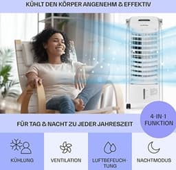 Aircooler Met Koelelementen - Aircooler Met Water - Wit — thumbnail 5