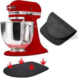 Schuifmat Keukenmachine - Mixer Pad - Apparaat Verplaatsen - Speciaal Ontworpen - 34 x 21 cm - Rood — thumbnail 5
