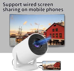 Innovra - Dailygoods - Draagbare Miniprojector, 1080P Full HD met Bluetooth Ondersteuning — thumbnail 2