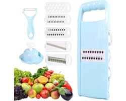 Keuken Groente Hakker - Keukenmachine Gadget - Maaltijd Voorbereiding - Anti-Slip Grip - 32 x 11 x 13 cm - Blauw