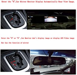 Dailygoods - Dailygoody - Mirror Dash Cam - Achteruitkijkspiegelcamera - 4,3 Inch LCD - Nachtzicht - 170° Groothoek - 2-kanaals Ingang - Geschikt voor Auto en — thumbnail 3