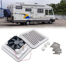 Dailygoods - Dailygoody - Ventilator - Ventilatie - Waterdicht - Wit - Geluidsarm - Ideaal voor caravan en camping - Slaapkamer en woonkamer — thumbnail 4
