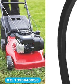 Dailygoods - Aandrijfriem voor Grasmaaier 135064393/0, 10 x 737 mm — thumbnail 2