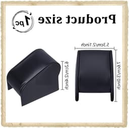 Elegante Zwarte Leren Horloge Display Stand voor Eén Horloge - Perfect voor Sieradenwinkels, Tentoonstellingen en Thuisdecoratie - Afmetingen 5.3 x 7.5 x 6 cm — thumbnail 5