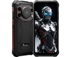 FOSSiBOT F110PRO Robuuste Smartphone - Dual SIM - 8GB RAM - 128GB ROM - 10000mAh - 6,745 inch HD+ IPS Scherm - IP68 Waterdicht Telefoon -Android 15- GPS,NFC,OTG -zwart, oranje