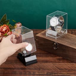 Stijlvolle Horloge Stand Box met 2 Kleuren, Acryl Houder voor Armbanden en Horloges, Perfect als Cadeau voor Mannen en Vaderdag — thumbnail 2