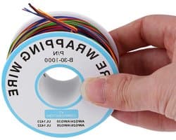 Kleurige 30AWG Verbindingdraad van Geëmailleerd Koper voor Testdoeleinden - 1000M, 8 Draadjes, Isolatie en Duurzaamheid